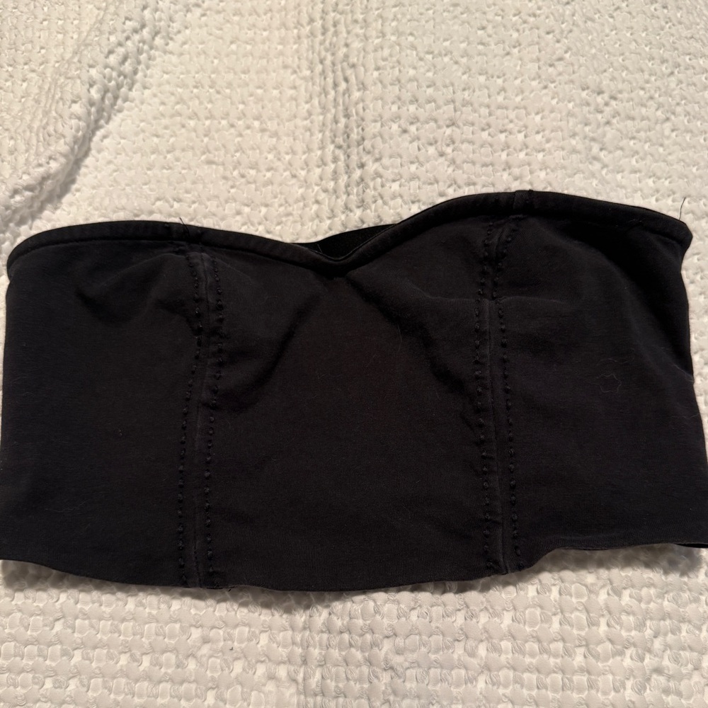 silence + noise Black Strapless Bandeau Bralette